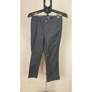 Banana Republic Martin Fit Black Stretch Cotton Chino Pants Women Size 12